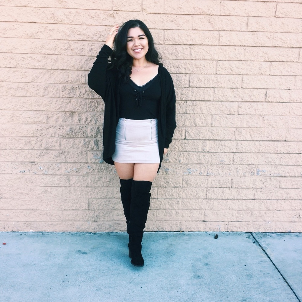 Suede Skirt